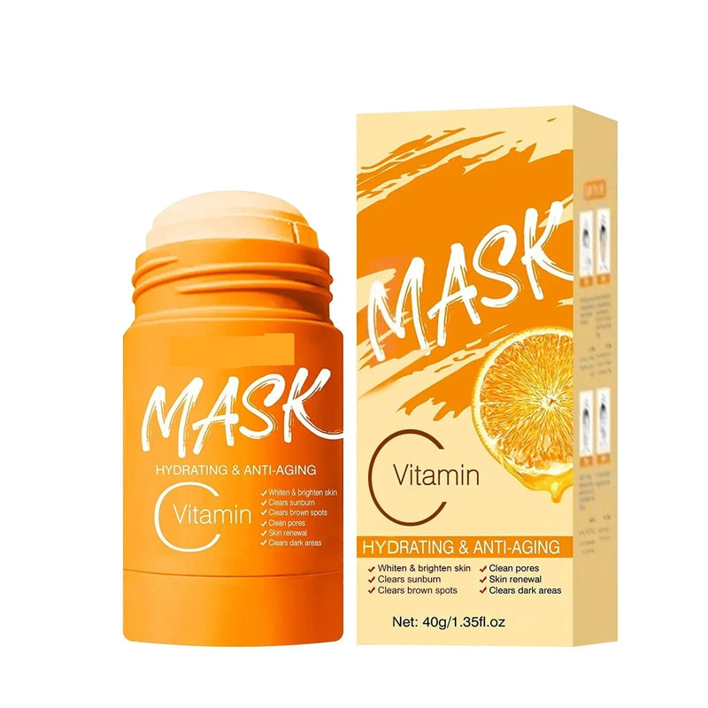 Green Tea Mud Mask Stick – Solid Oil-Control Formula for Deep Pore Cleansing, Skin Brightening, and Blackhead Removal Treatment