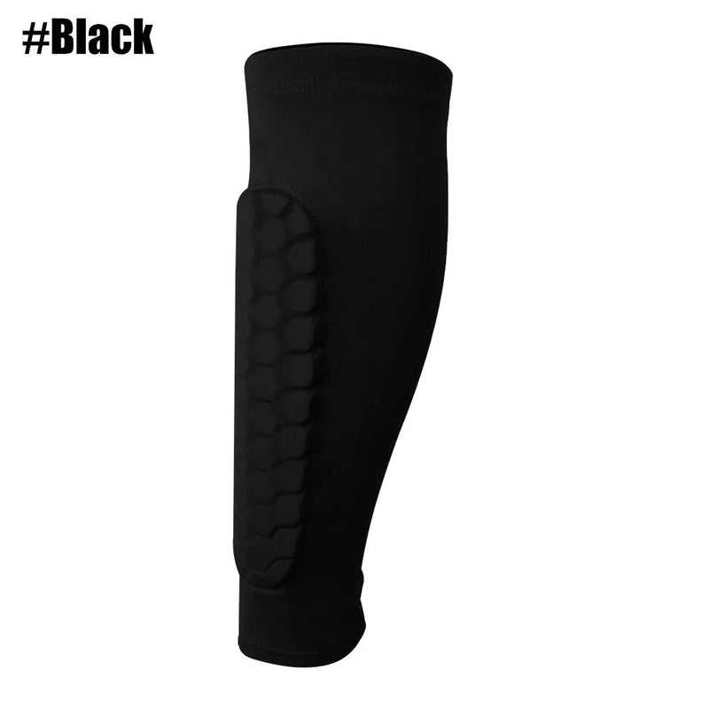 Football Shin Guards – Honeycomb Nylon Support for Sports Protection, Soccer Gear with Soft Compression Fit