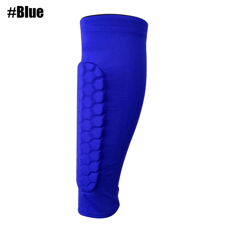 Football Shin Guards – Honeycomb Nylon Support for Sports Protection, Soccer Gear with Soft Compression Fit