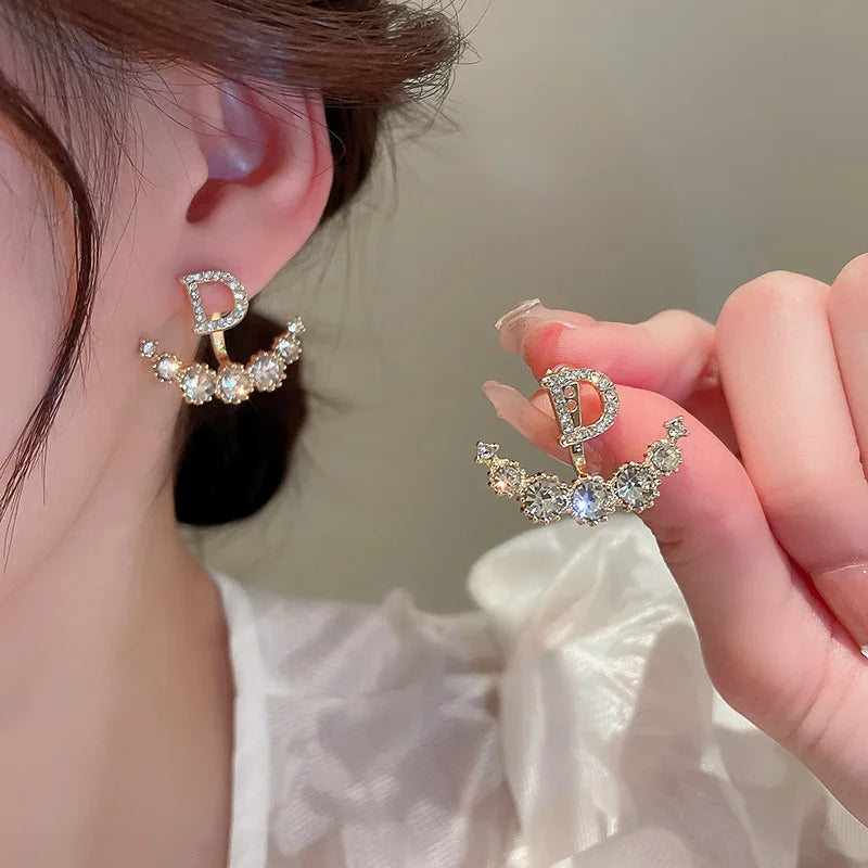 Crystal Star Tassel Dangle Earrings – Elegant Drop Jewelry with Micro-Set Sparkle for Glamorous Parties & Gifts