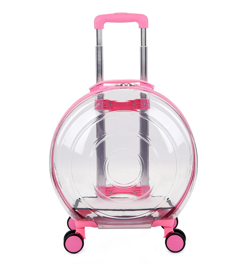 Transparent Pet Suitcase – Large Capacity Bubble Box for Stylish Pet Travel