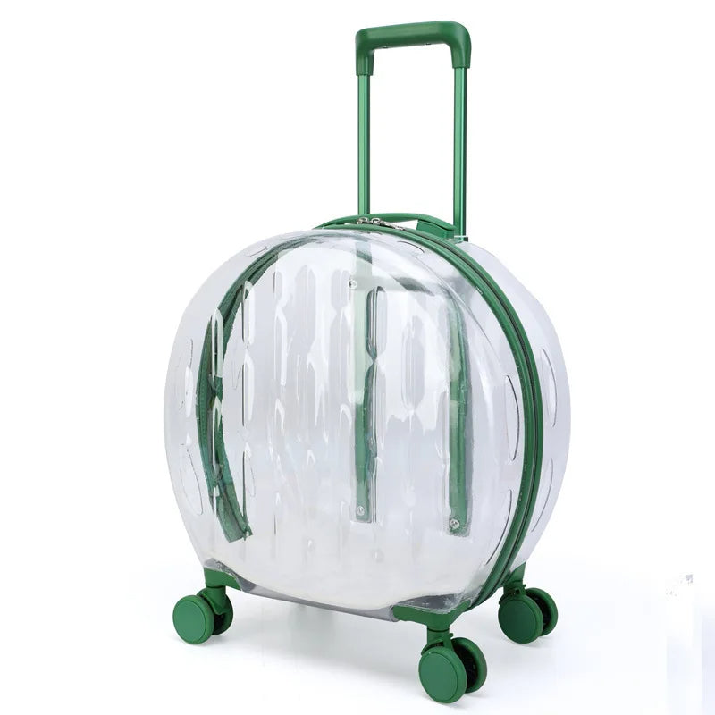 Transparent Pet Suitcase – Large Capacity Bubble Box for Stylish Pet Travel