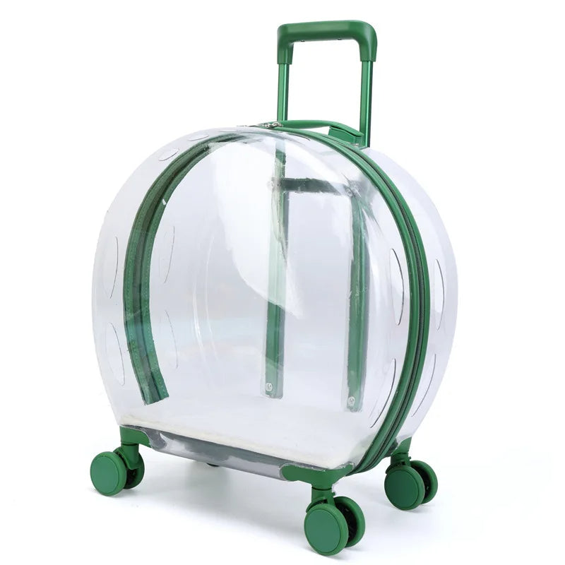 Transparent Pet Suitcase – Large Capacity Bubble Box for Stylish Pet Travel