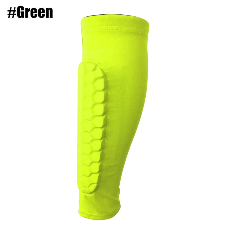 Football Shin Guards – Honeycomb Nylon Support for Sports Protection, Soccer Gear with Soft Compression Fit