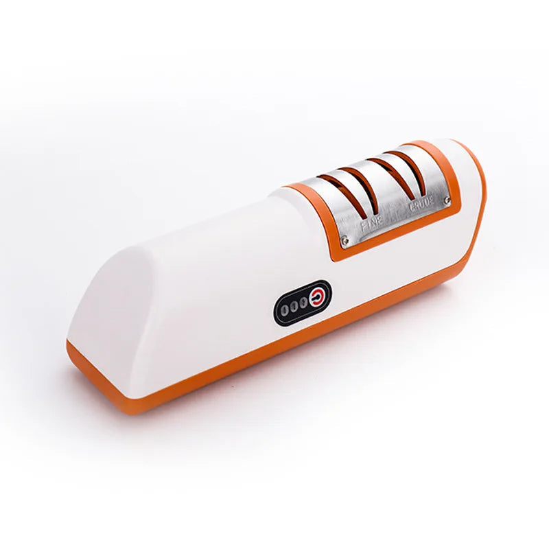Multifunctional Electric Knife Sharpener – 4-Speed Automatic Blade Tool for Kitchen Chefs & Home Cooks