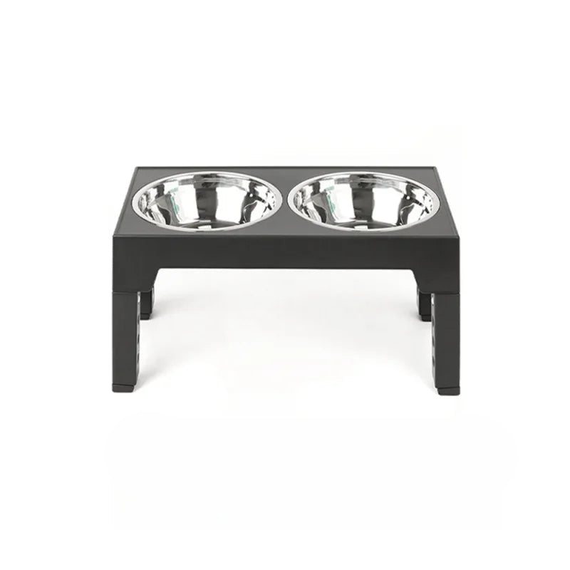 Elevated Stainless Steel Pet Bowls – Neck Support Design to Prevent Overturning and Slow Feeding