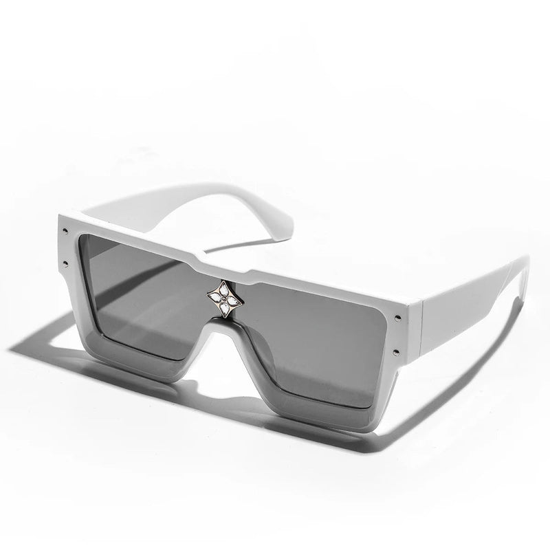 Retro Black Millionaire Shades – Luxury Designer Square Sunglasses for Men and Women, Trendy 2024 Style