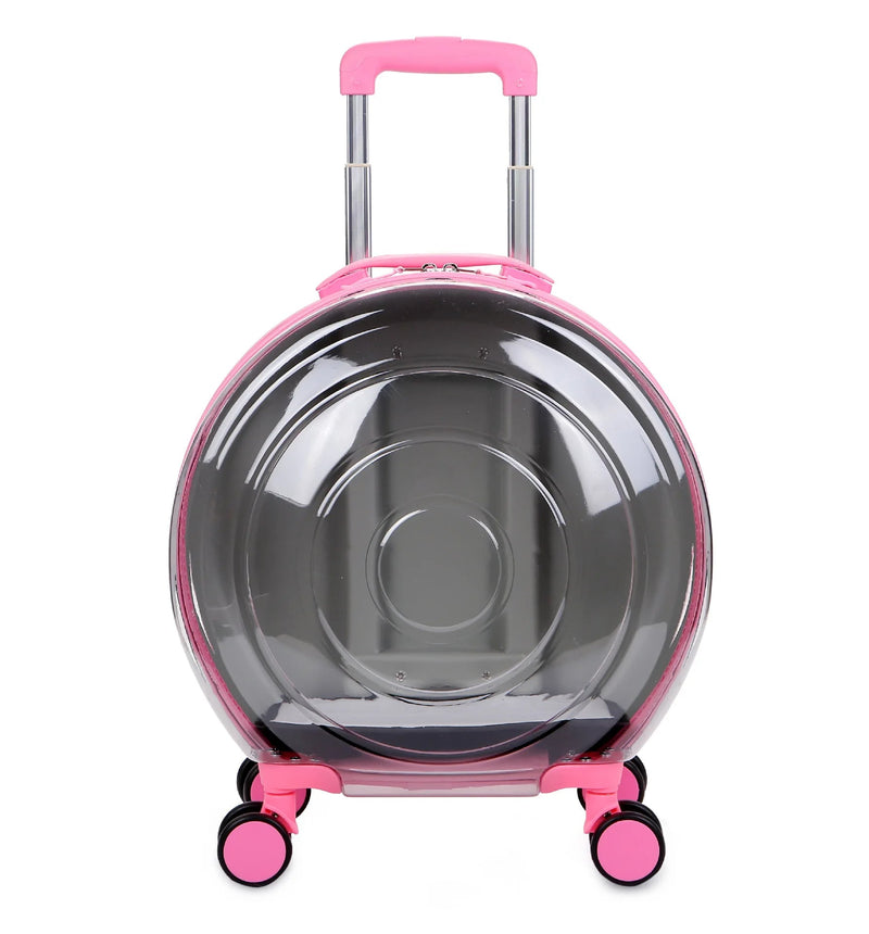 Transparent Pet Suitcase – Large Capacity Bubble Box for Stylish Pet Travel