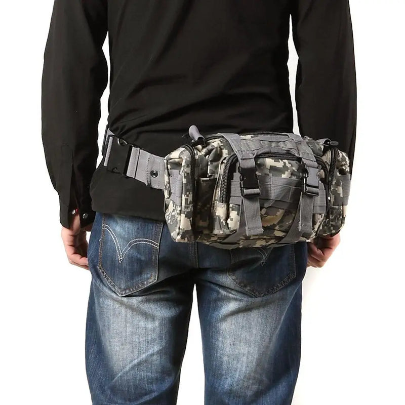 Waterproof Waist Fanny Pack for Men – Sling Shoulder Bag for Hiking, Fishing, Climbing, and Outdoor Adventures in Rugged Style