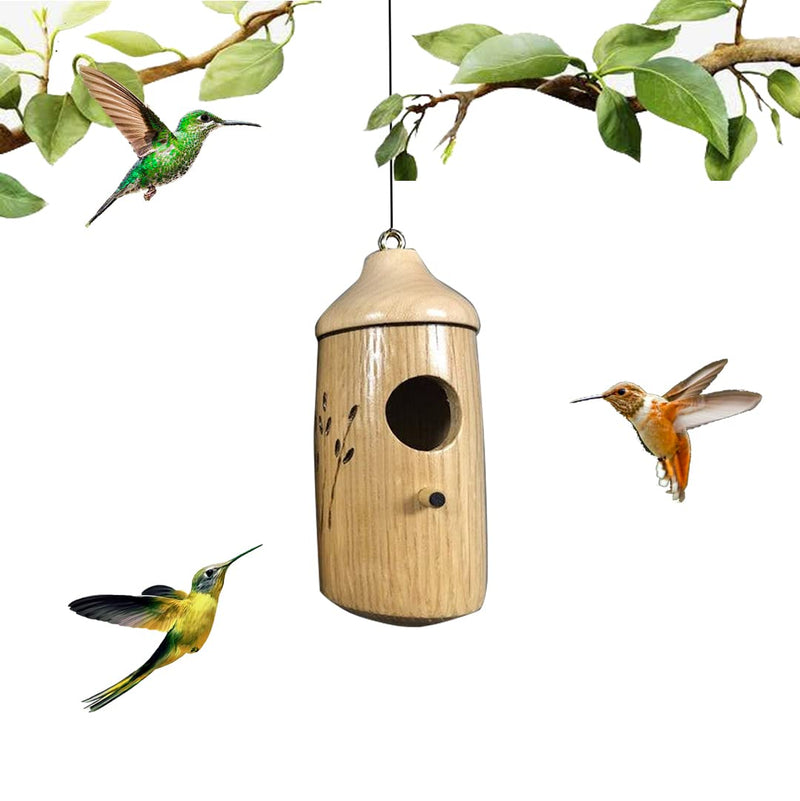 Wooden Hummingbird House