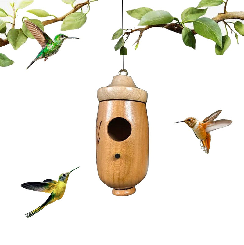 Wooden Hummingbird House