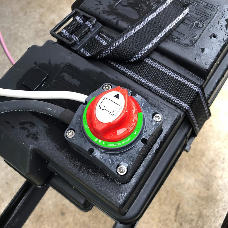 1-2-Both-Off Battery Switch, 12V-48V Battery Disconnect Master Cutoff Switch For Marine Boat Car RV ATV UTV Vehicle, 2 Years Warranty