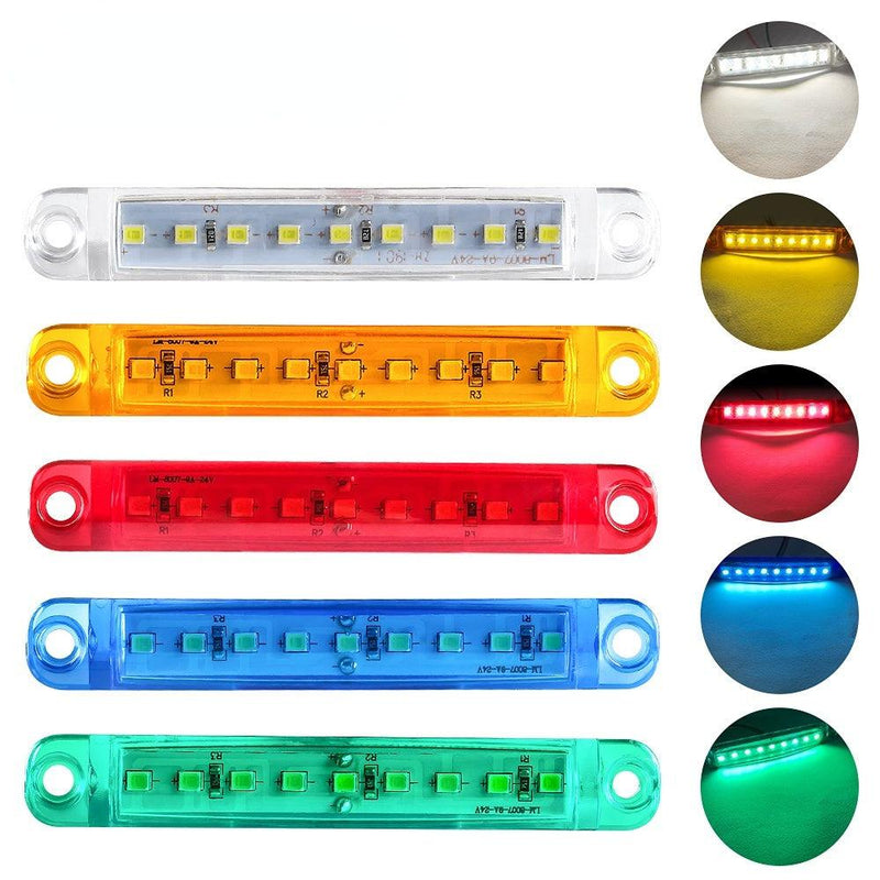 2PCS Led Warning Light 9 LEDs Indicator Car Side Sign Truck Light Lorry Warning Taillight Trailer Brake Lamp 12V 24V