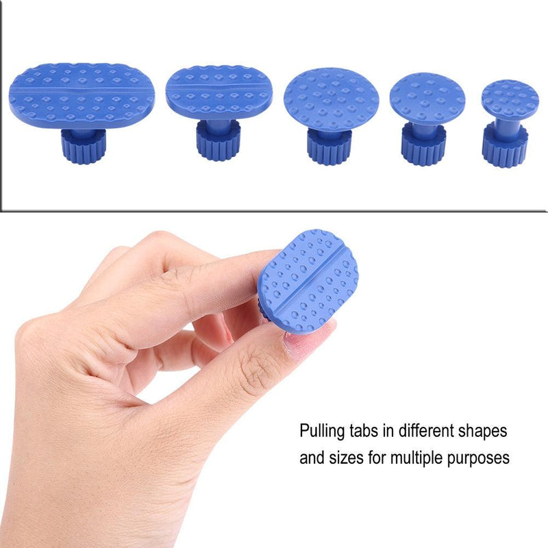 30pcs Car & Motorcycle Dent Repair Puller Tabs, Nylon Material, Variety of Shapes & Sizes, T-Bar & Slide Hammer Compatible, Protect Original Paint.