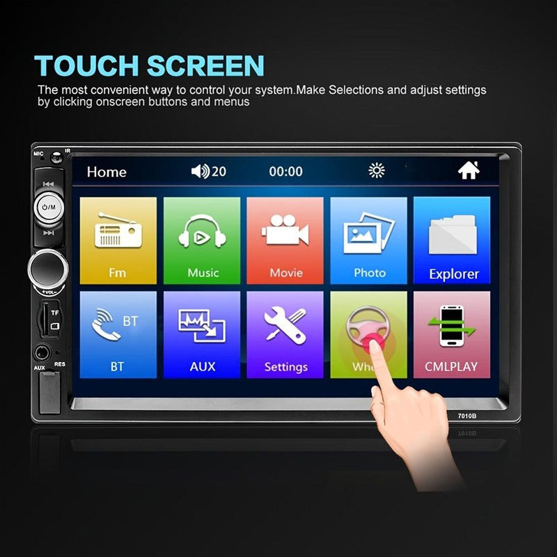 2 Din 7 Inch Car Stereo Touch Screen Multimedia MP5 Radio