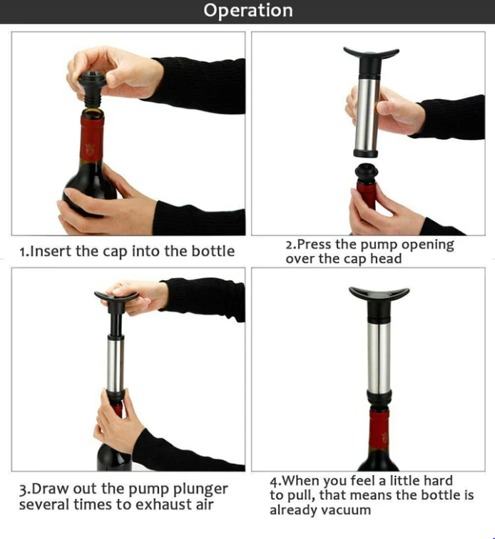 Vacuum Wine Bottle Saver