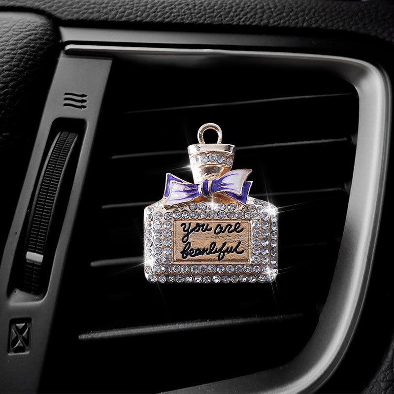 1PC Car Air Vent Clip Ornament, Crystal Car Diffuser, Bling Rhinestone Oil Diffuser Vent Clip, Car Freshener Car Accessories For Women