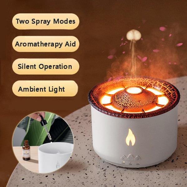 Volcano Flame Lamp Essential Oil Diffuser