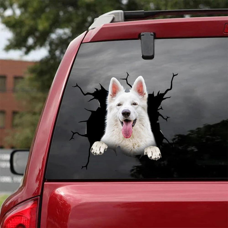 Doggy Windshield "Breaking" Decals | 12" x 12"