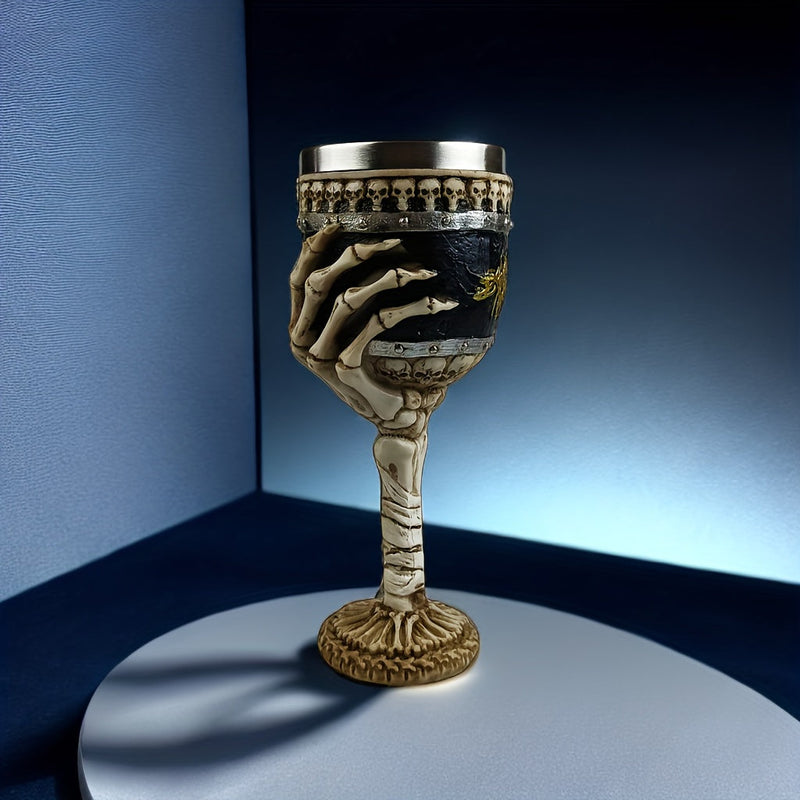 SkullSip™ - Gothic Skeleton Goblet