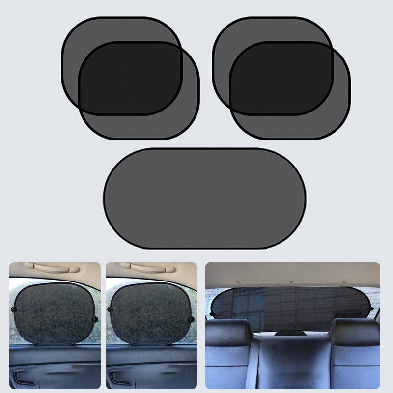 5pcs Car Mesh Screen Sun Curtain Window Sun Protection Heat Insulation Sun Shield Car Load Screen Screen Side Curtain Screen
