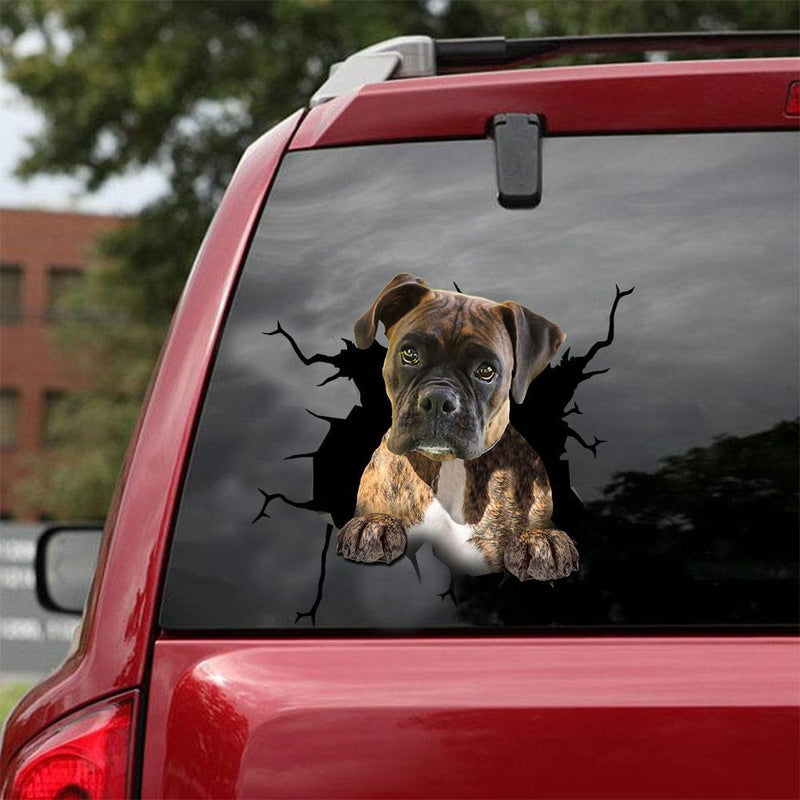 Doggy Windshield "Breaking" Decals | 12" x 12"