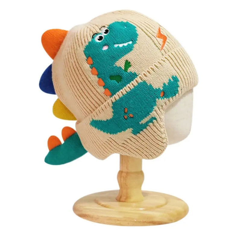 Dinosaur Winter Hat for Kids – Thick Warm Hat with Ear Protection for Boys & Girls, Adorable Design for Cold Weather Comfort
