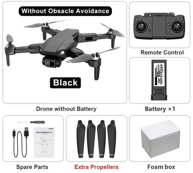 RC Drone Professional 8K HD Camera – L900 PRO SE GPS 5G 4K HD Dual Camera, 2-Axis Gimbal for Anti-Shake Aerial Photography