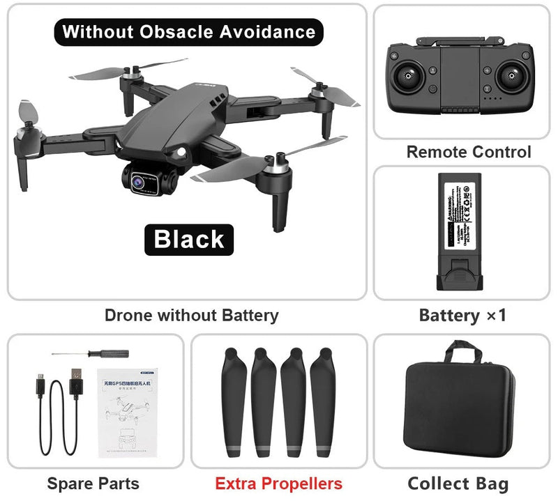 RC Drone Professional 8K HD Camera – L900 PRO SE GPS 5G 4K HD Dual Camera, 2-Axis Gimbal for Anti-Shake Aerial Photography