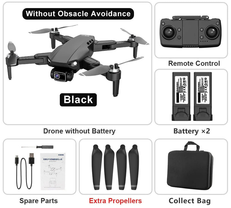 RC Drone Professional 8K HD Camera – L900 PRO SE GPS 5G 4K HD Dual Camera, 2-Axis Gimbal for Anti-Shake Aerial Photography