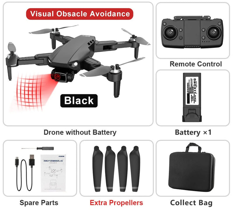 RC Drone Professional 8K HD Camera – L900 PRO SE GPS 5G 4K HD Dual Camera, 2-Axis Gimbal for Anti-Shake Aerial Photography