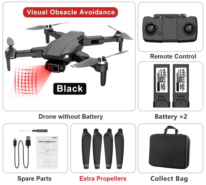 RC Drone Professional 8K HD Camera – L900 PRO SE GPS 5G 4K HD Dual Camera, 2-Axis Gimbal for Anti-Shake Aerial Photography