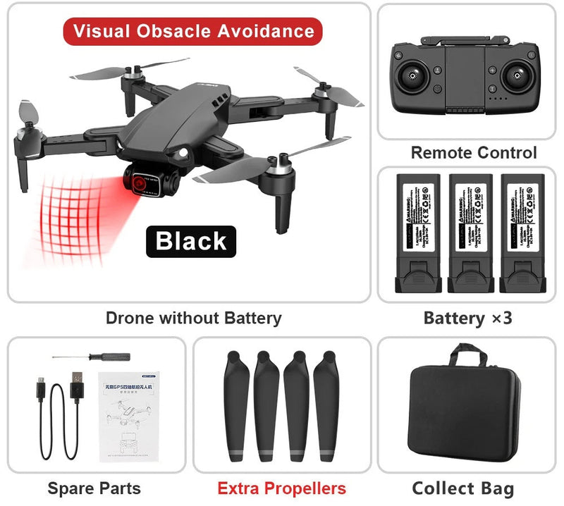 RC Drone Professional 8K HD Camera – L900 PRO SE GPS 5G 4K HD Dual Camera, 2-Axis Gimbal for Anti-Shake Aerial Photography