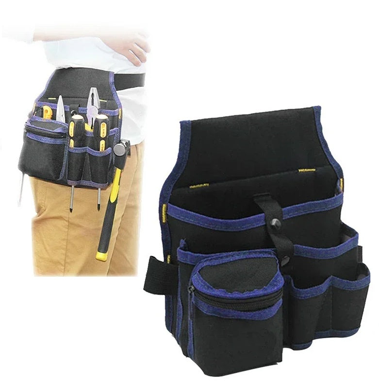 Electrician Tools Belt Waist Bag – Waterproof Screwdriver Drill Organizer Pouch with Multi-Functional Storage for All-Day Work Use