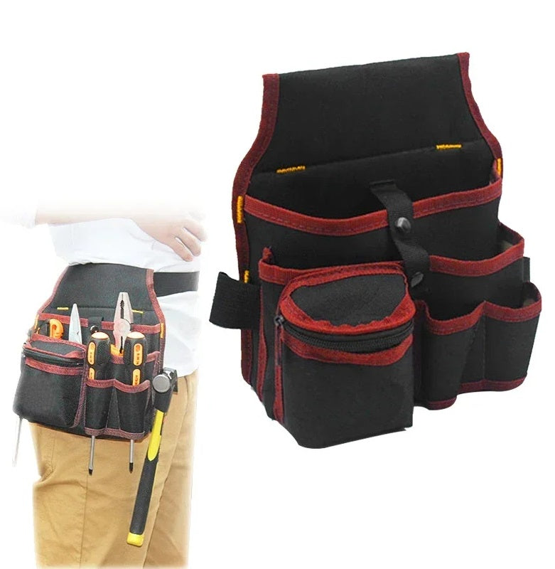 Electrician Tools Belt Waist Bag – Waterproof Screwdriver Drill Organizer Pouch with Multi-Functional Storage for All-Day Work Use