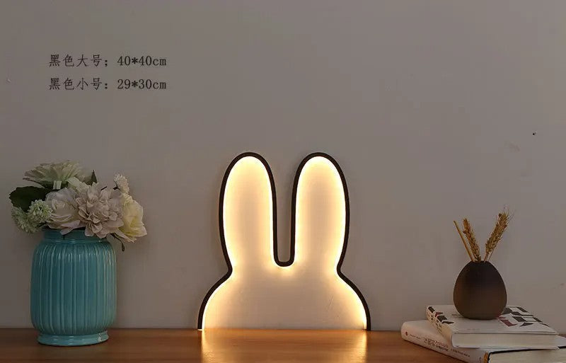 Rabbit LED Night Light – USB-Powered Bedside Lamp for Kids & Gifts