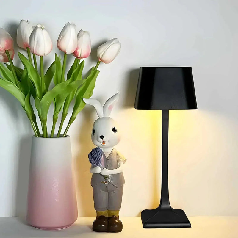 Wireless LED Table Lamp – Dimmable, Waterproof & Rechargeable