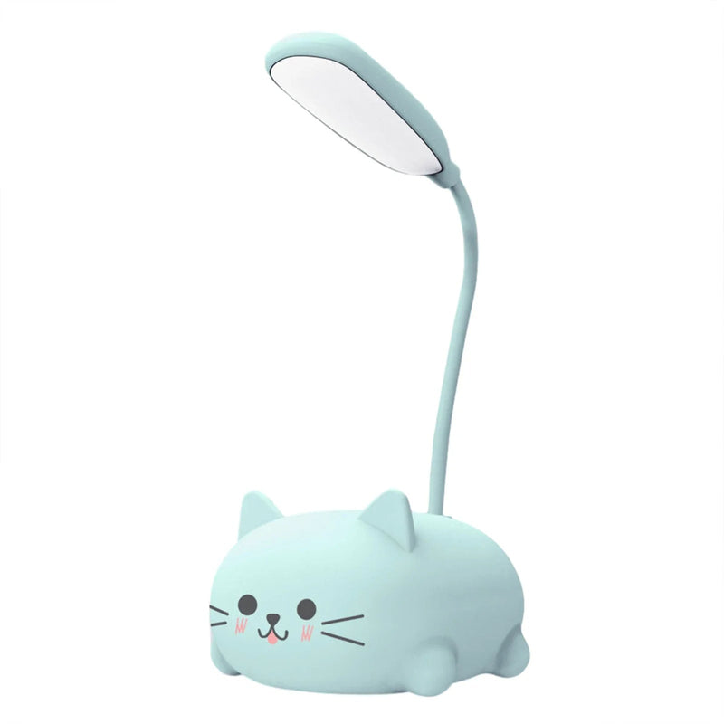 Mini Cat Night Light - Foldable USB Lamp for Desk, Bedside & Book Reading