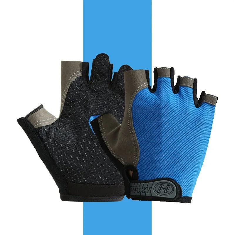 Breathable Anti-Slip Half-Finger Gloves – Fitness and Cycling Gloves for Summer Workouts