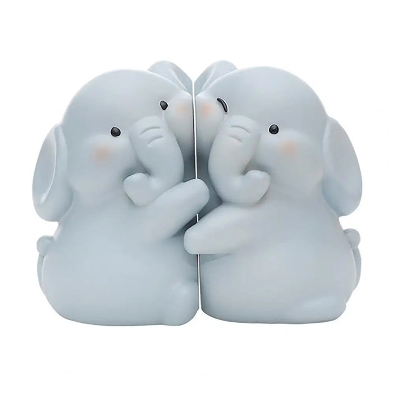 Hug Duck Bookends – 2pcs. Heavy-Duty Resin Animal Book Stoppers