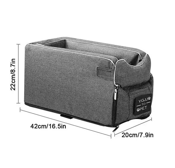 Portable Pet Car Seat – Safety Nest for Small Dogs and Cats During Travel