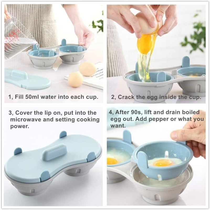 Edible Silicone Drain Egg Boiler Set