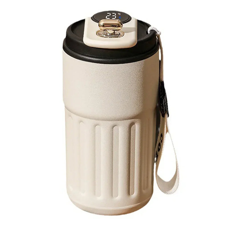 Smart LED Thermos Bottle – Stainless Steel Vacuum Flask w/ Temperature Display