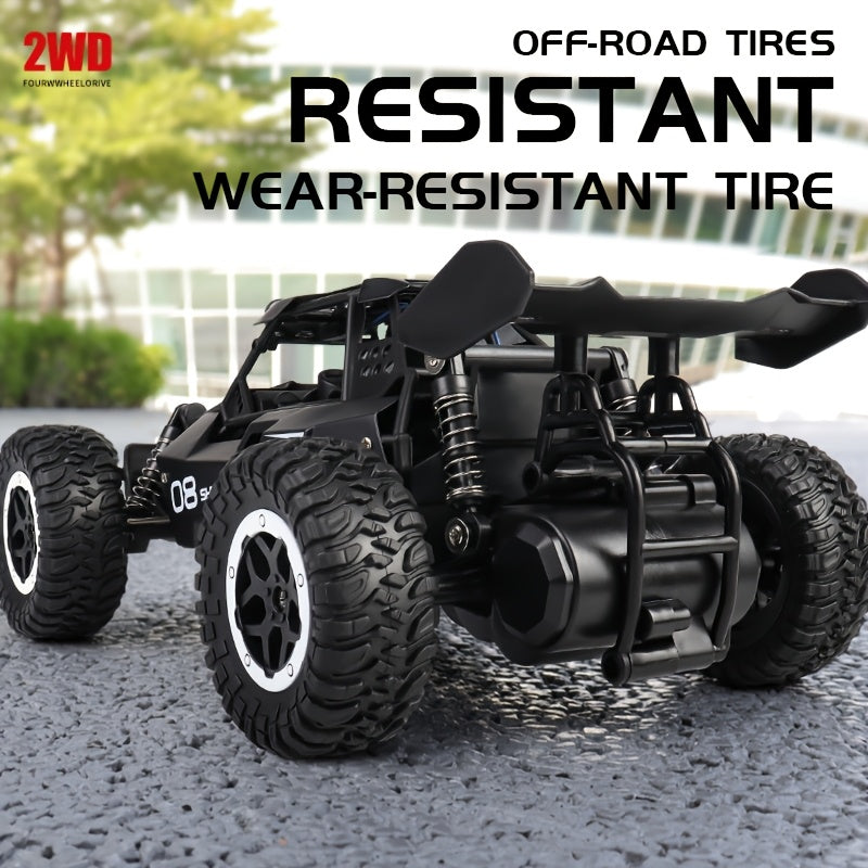 1:16 Scale Off-Road RC Buggy, 2.4GHz Remote Control, Rechargeable 500mAh Lithium Battery, 20KM/H, with LED Lights, USB Charging, Anti-Collision, for Ages 14+