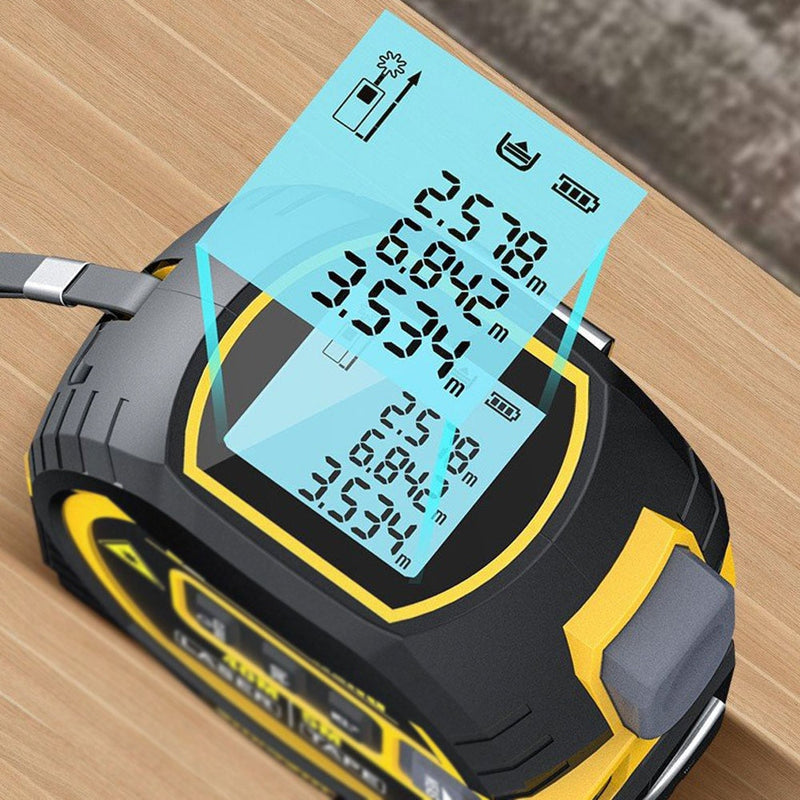 3 in 1 LCD Laser Tape Measure