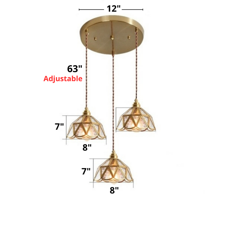 Vintage Stained Glass Pendant Lights