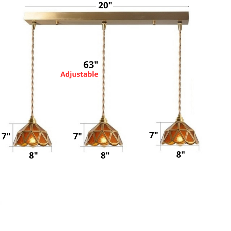 Vintage Stained Glass Pendant Lights