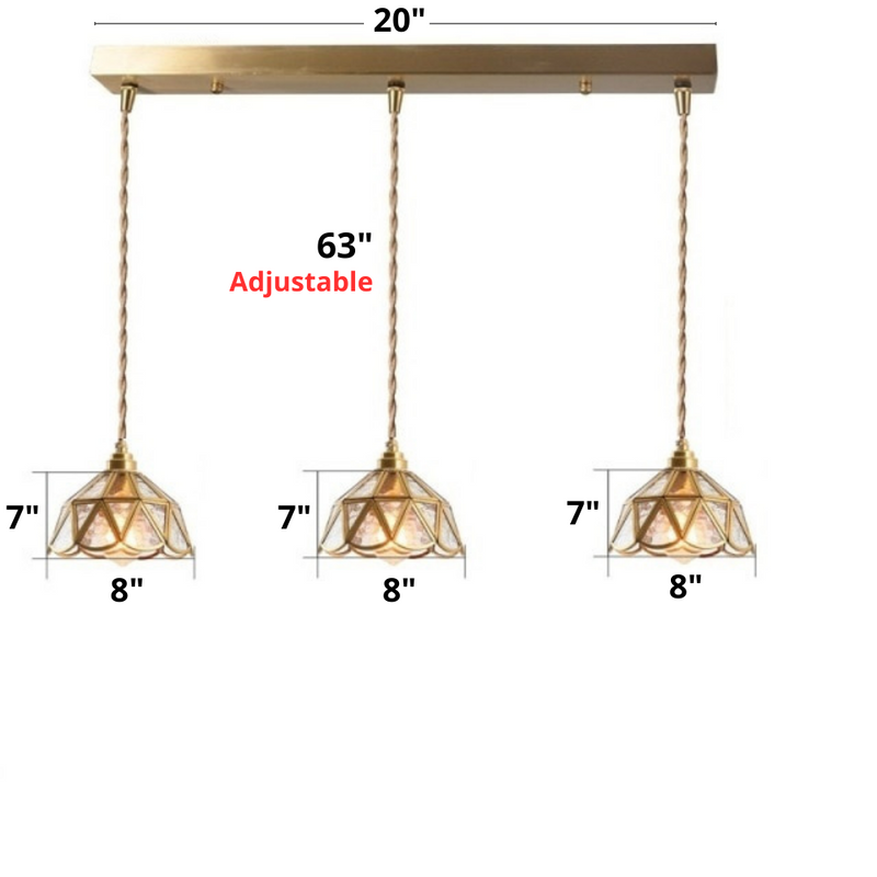 Vintage Stained Glass Pendant Lights
