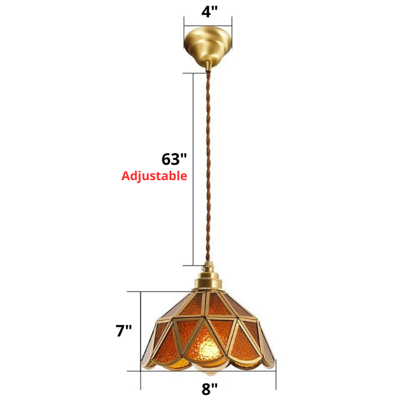 Vintage Stained Glass Pendant Lights