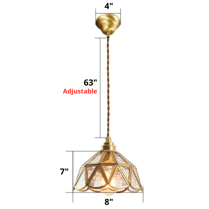Vintage Stained Glass Pendant Lights